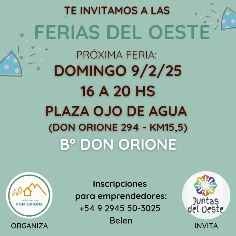 Feria del Oeste en Barrio Don Orione￼